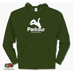 PARKOUR anytime anywhere anyhow extreme sports Kapuzen-Sweat-Shirt S-XXL