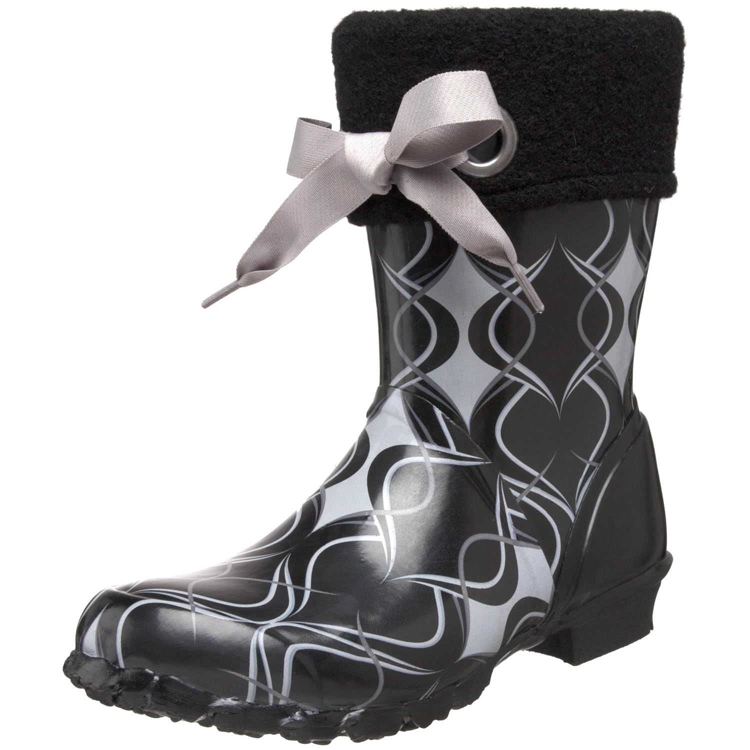 Bogs Women’s Becca Swirl Rain Boot,Black,9 M US