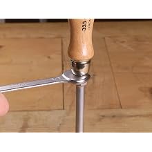 Felo 07157 22155 Slotted and Phillips Wood Handle Screwdrivers, Set of 5