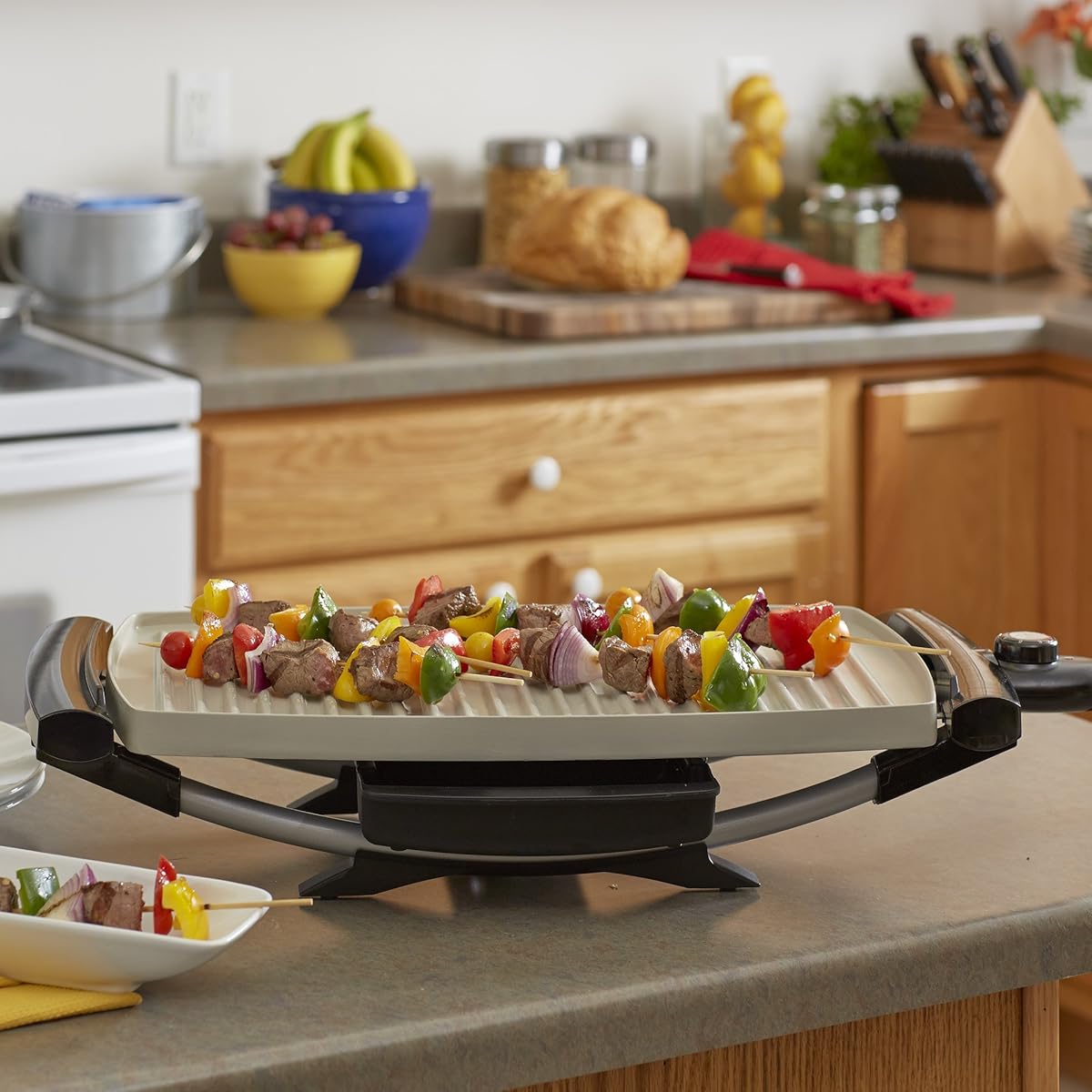 Foreman GFO201RX Indoor/Outdoor Electric Grill, Red