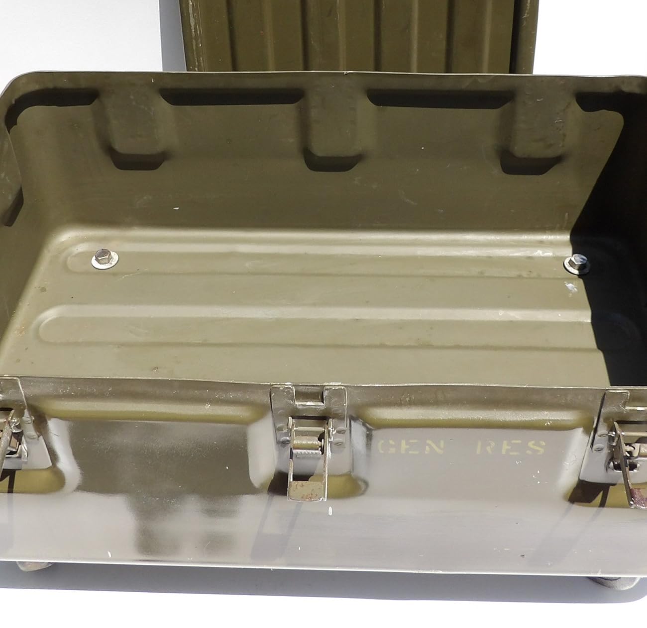 Military Trunk Coffee Table Foot Locker on Wheels