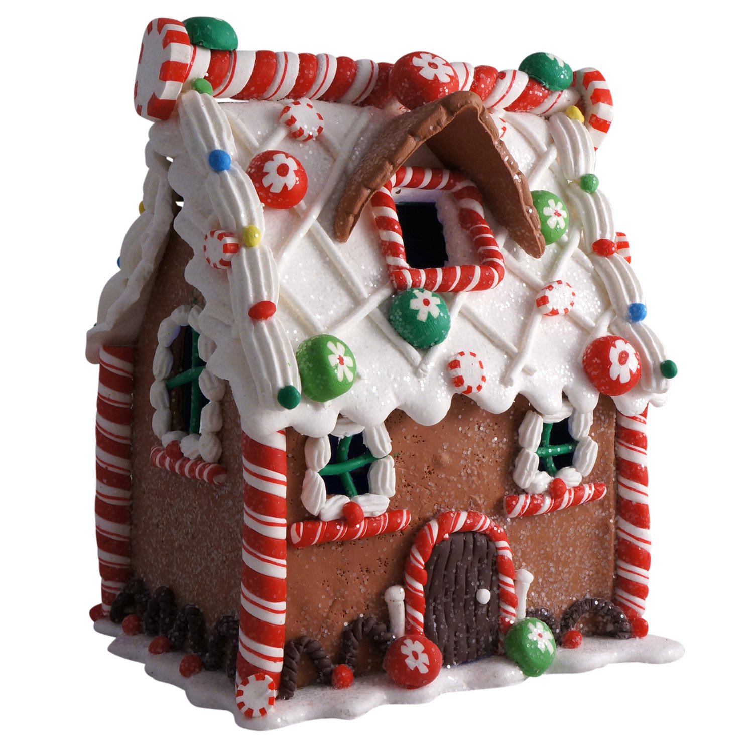Lighted Gingerbread House Table Decorations Christmas Wikii