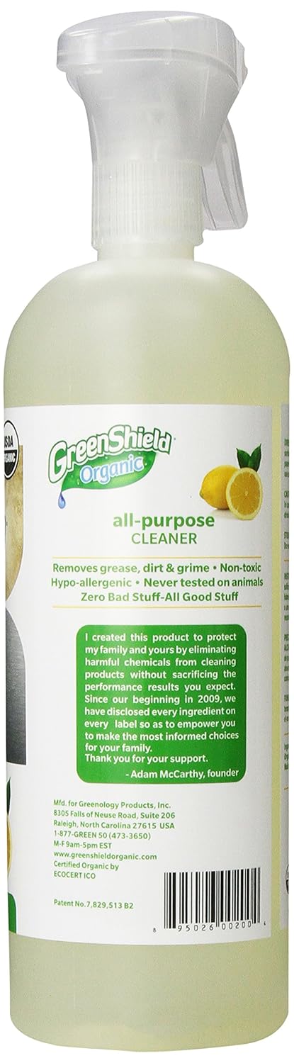 Amazon.com: Greenshield Organic, Usda Organic All-Purpose Lemon ...