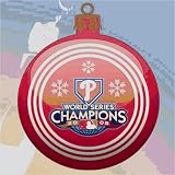 New York Yankees 2009 World Series Champions Glass Ball Ornament