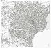 Detroit, MI Street Detail Metro Area LAMINATED ZIP Code Map, wall sized print by WorkingMaps, Measured in inches 41x40.