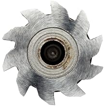 Niagara Cutter B555 Straight Tooth Shank Type Keyseat Cutter, High Speed Steel, Uncoated (Bright), Round Shank, 5/8" Cutter Diameter, 10 Tooth, 1/8" Width