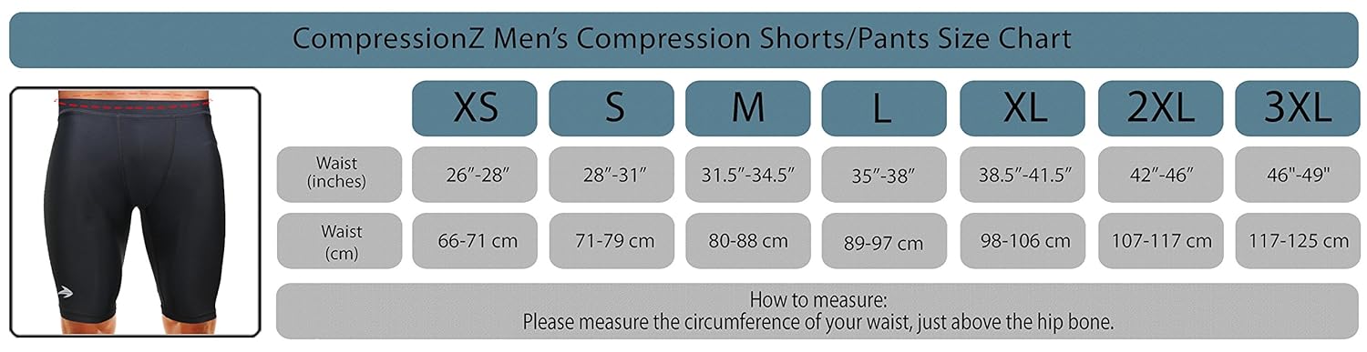 Amazon.com : Compression Shorts (Black XXL) Men's Boxer Brief ...
