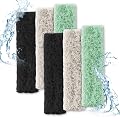 NQEUEPN 6pcs Filter Pads for Aqueon, Fish Tank Carbon Specialty Filter Pads Ammonia & Phosphate Reducer Aquarium Filter Cartridge Accessories for Aqueon QuietFlow LED PRO Model 10 (Green, Black, White) 