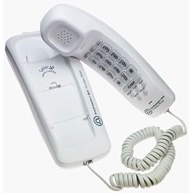 Southwestern Bell FM2552 Trimline Corded Phone with Caller ID and Wall Mount (White)