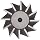 Niagara Cutter DT456 Single Angle Shank Type Dovetail Cutter, High Speed Steel, Uncoated (Bright), Weldon Shank, 45 Degree Angle, 2-1/2" Cutter Diameter, 12 Tooth, 3/4" Face Width