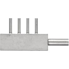 Stainless Steel Hypodermic Tube Fitting, Manifold, Inlet - 6 Gauge, 4 Outlets -13 Gauge