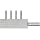 Stainless Steel Hypodermic Tube Fitting, Manifold, Inlet - 6 Gauge, 4 Outlets -13 Gauge