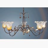 Click for more about Sophia Bronze Patina 5 Lamp Pendant Light - Ace Lamps.