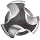Dormer MTT-X E026/MTT-X E036 Powdered Metal Spiral Point Threading Tap, Black Oxide Finish, Round Shank With Square End, Plug Chamfer