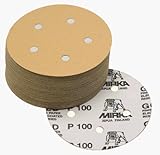 Mirka 23-614-220 Bulldog Gold 5-Inch 5-Hole 220 Grit Grip Vacuum Discs, 50-pack