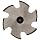 Niagara Cutter CVS130 Convex Radius Shank Type Cutter, High Speed Steel, Uncoated (Bright), Weldon Shank, 3/4" Cutter Diameter, 6 Flutes, 1/32" Radius
