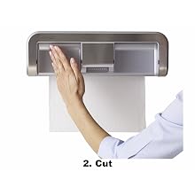Clean Cut Touchless Paper Towel Dispenser, Stainless Finish