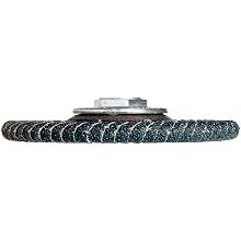 PFERD Polifan PSF Abrasive Flap Disc, Radial Shape, Threaded Hole, Phenolic Resin Backing, Zirconia Alumina, 5" Dia., 40 Grit (Pack of 1)