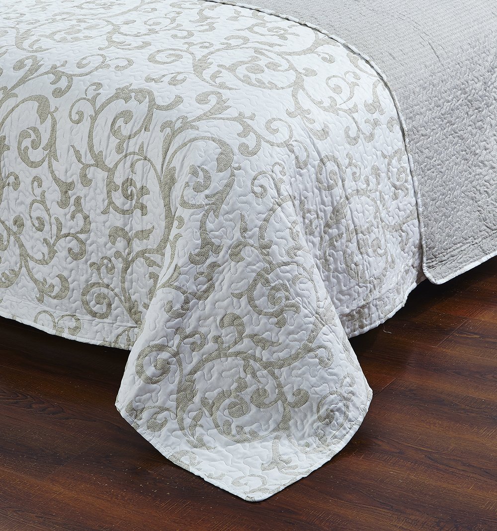 DaDa Bedding Elegant Classical Floral Luxe Couture Jacquard Reversible