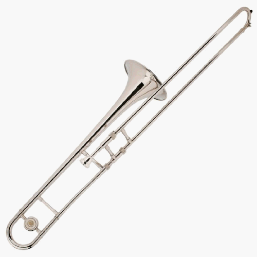 Cecilio 2Series TB-280N Nickel Plated B Flat Trombone w/ Case and Accessories