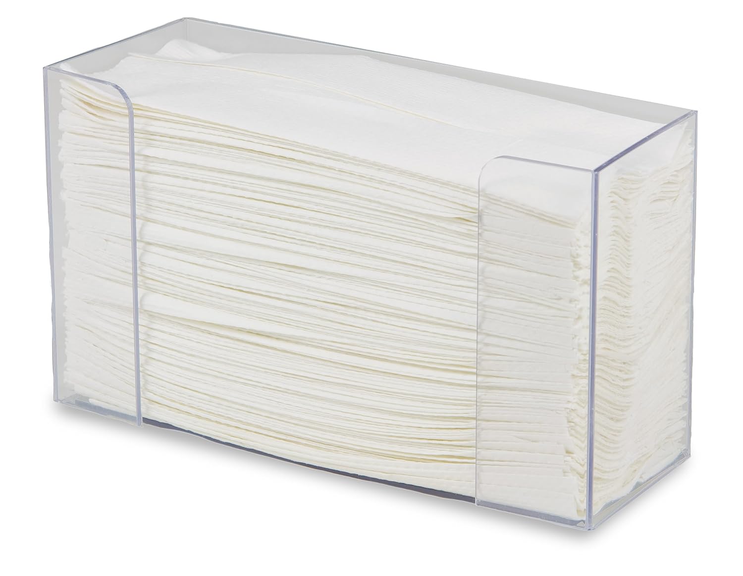 TrippNT 50709 Clear PETG Single Stack TriFold Paper Towel Dispenser