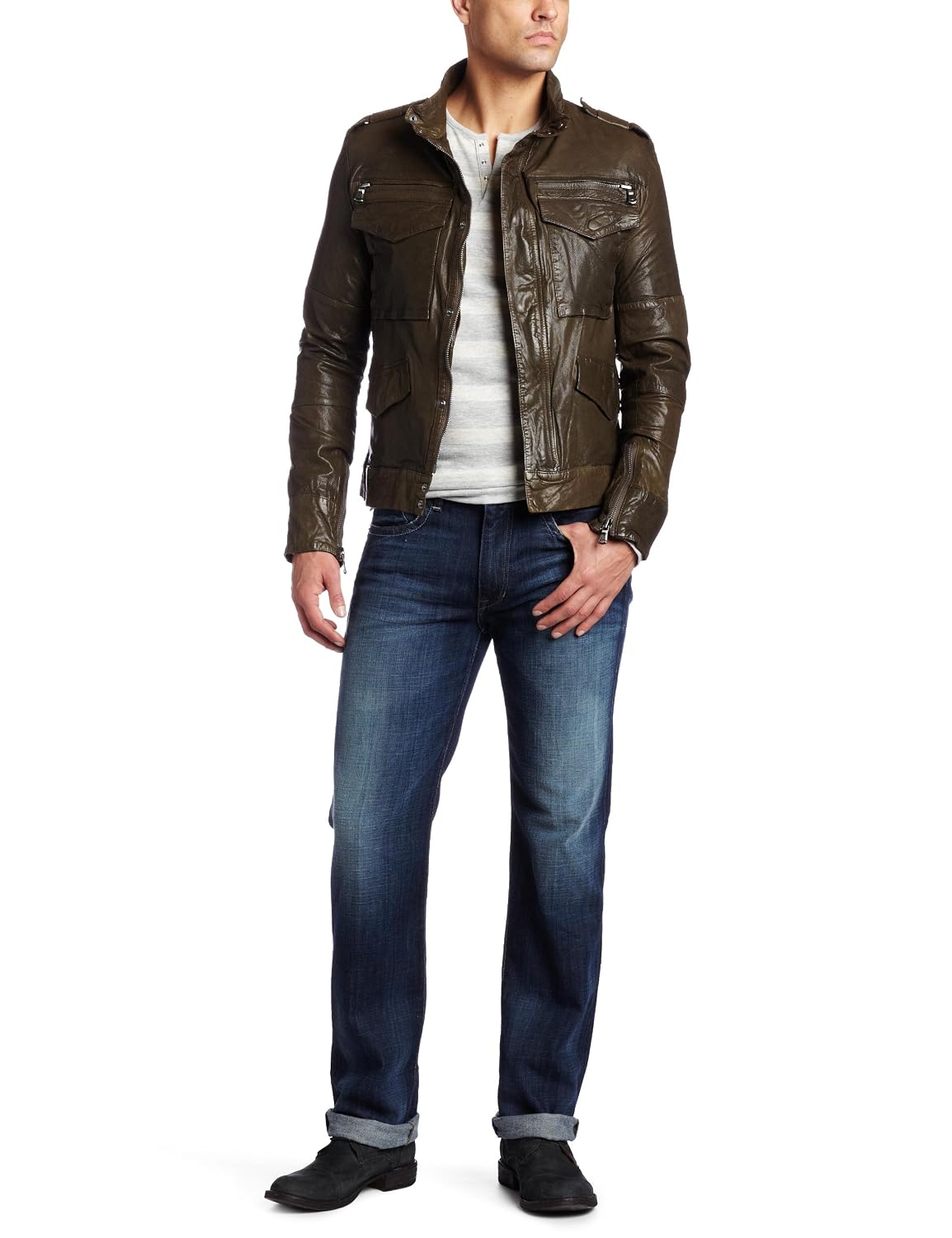 Joe's Jeans Men's Jerome Leather Jacket