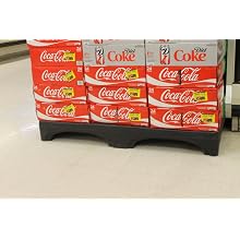 Forte 8002128 Half Size Display, 48" Length x 24" Width x 8" Height, Black