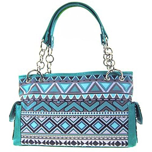 Aztec Santa Fe Print Satchel Bag Shoulder Purse