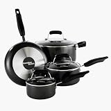 Hamilton Beach 7-pc. Nonstick Elite Cookware Set Black