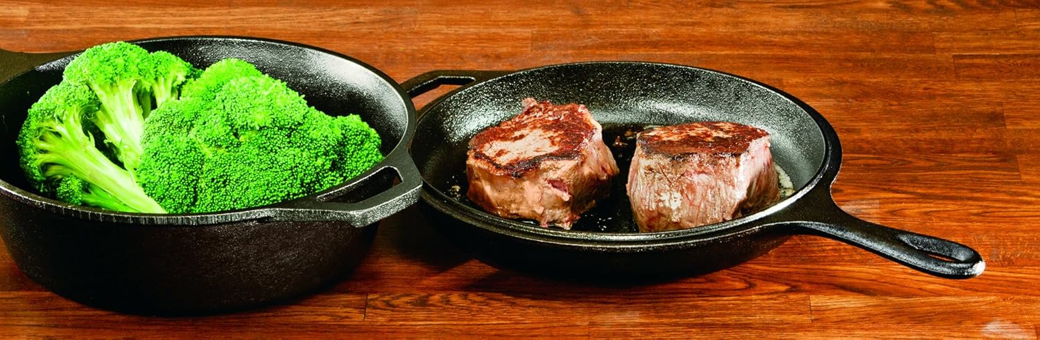 Amazon.com: Lodge LCC3 Pre-Seasoned Cast-Iron Combo Cooker, 3 ... Amazon.com: Lodge LCC3 Pre-Seasoned Cast-Iron Combo Cooker, 3 ...