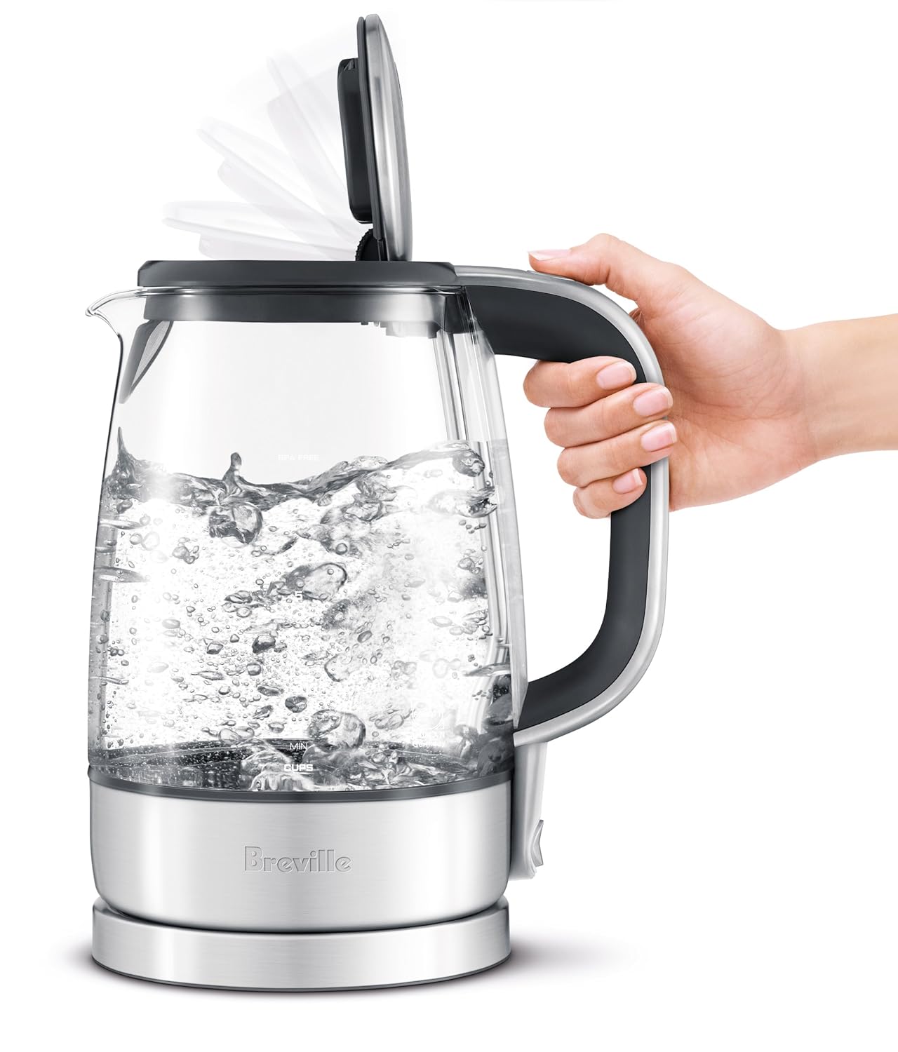NEW German Schott Crystal Clear Glass Electric Tea Kettle, Pure Water