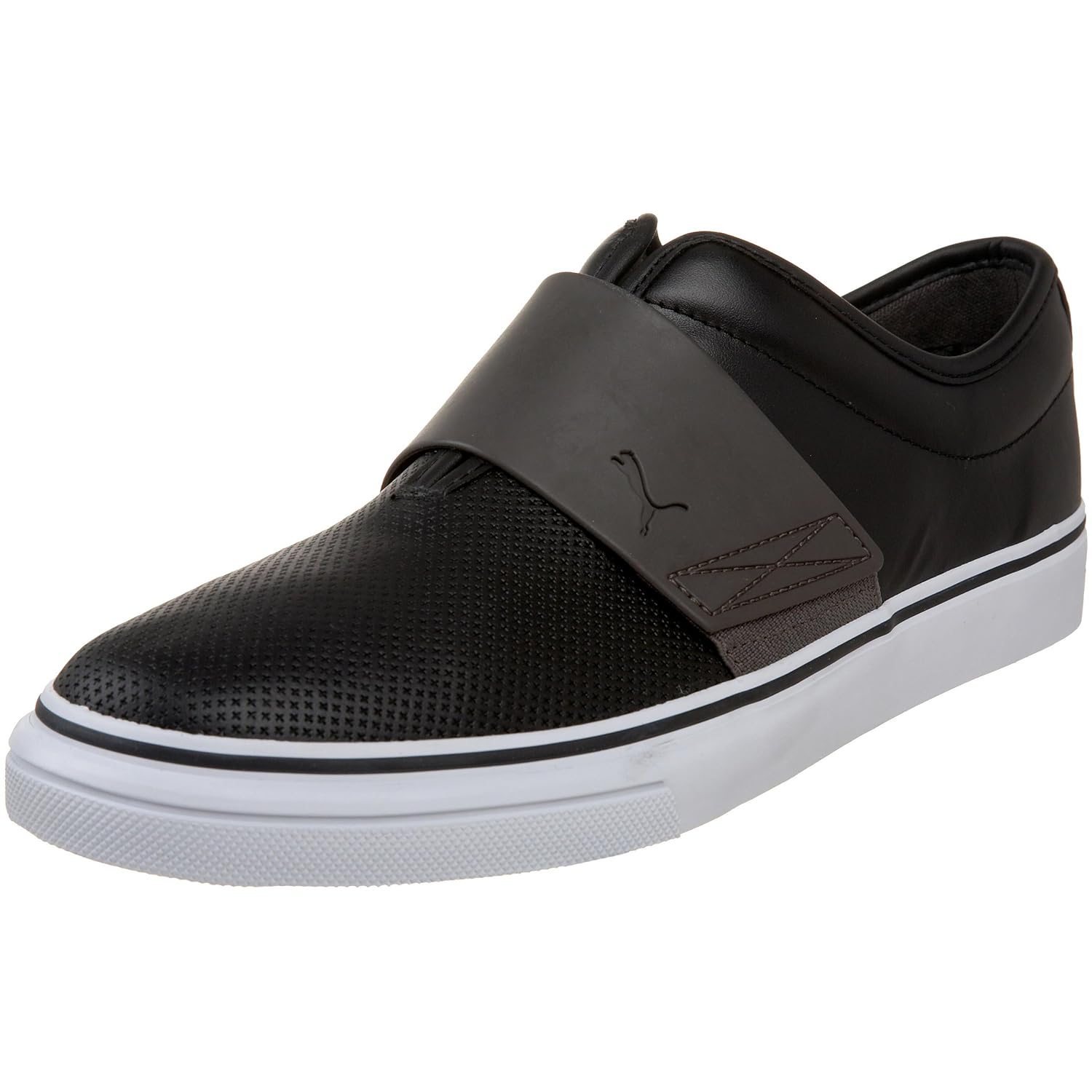 PUMA Men�s EL Rey Cross Perf Leather SlipOn Sneaker,Black