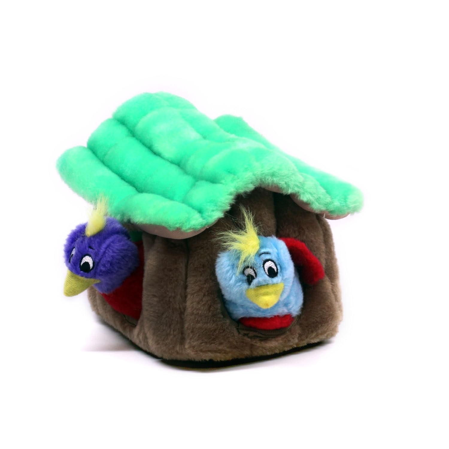 Kyjen PP01054 HideABird Dog Toys Interactive Plush Squeak 4Piece Toy