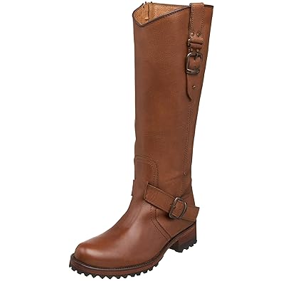 Dark Brown Leather Boots Women