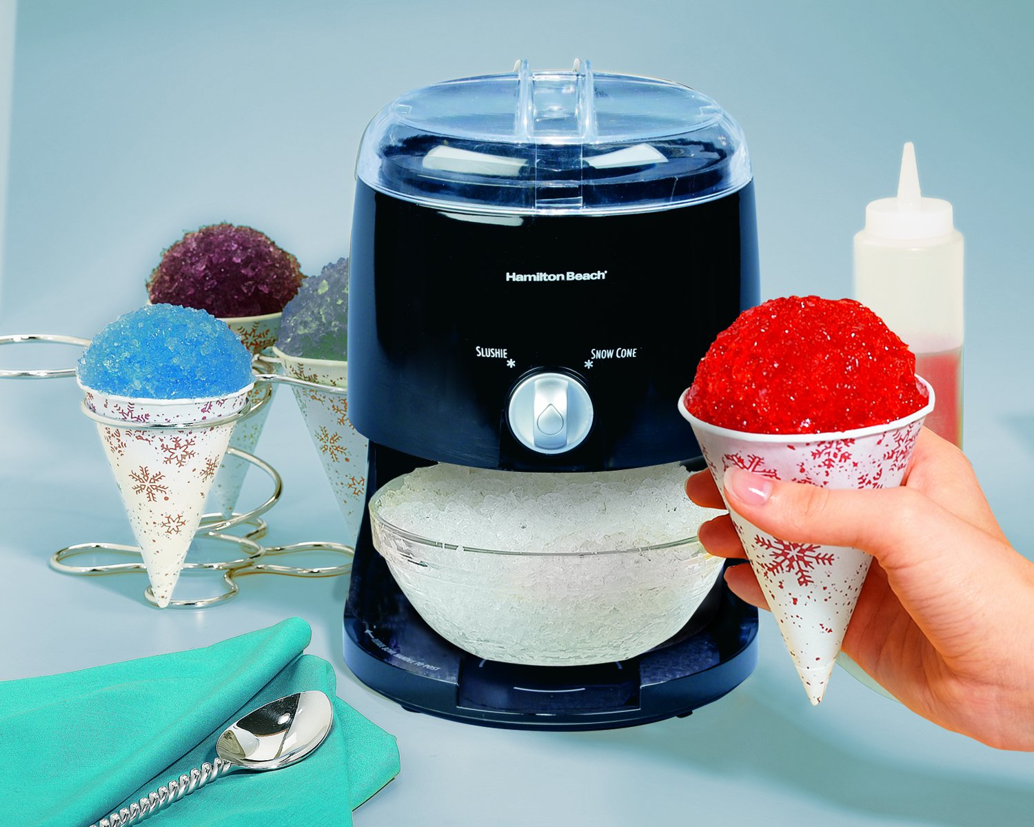 Electric Crusher Ice Shaver Machine Snow Cone Maker Icy Treat Hamilton