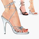 HONEY-23, 5 Strappy Stiletto Heel Sandals in Three Colors