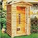 Infrared Heat Outdoor Sauna 3 Person 60 D x 49 W x 75 H - TSOS3000