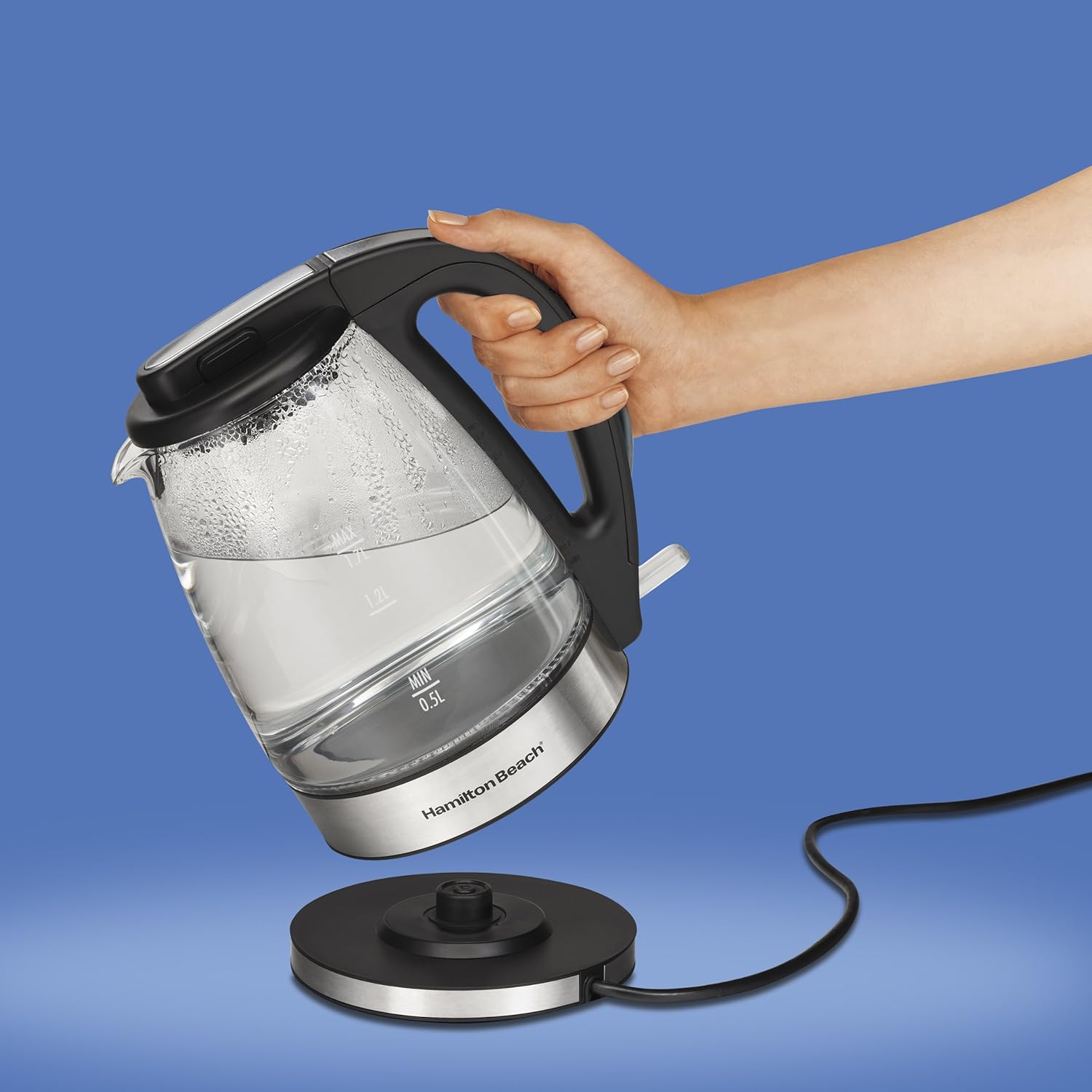 Hamilton Beach 40865 Glass Electric Kettle, 1.7Liter , New, Free Shipping