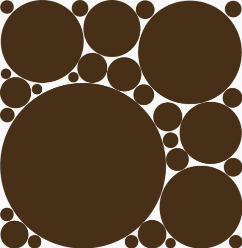 Childrens Toyshop  Toys : 31 Chocolate Brown, 8" Variety Peel & Stick - Repositionable - Polka Dot Wall Stickers