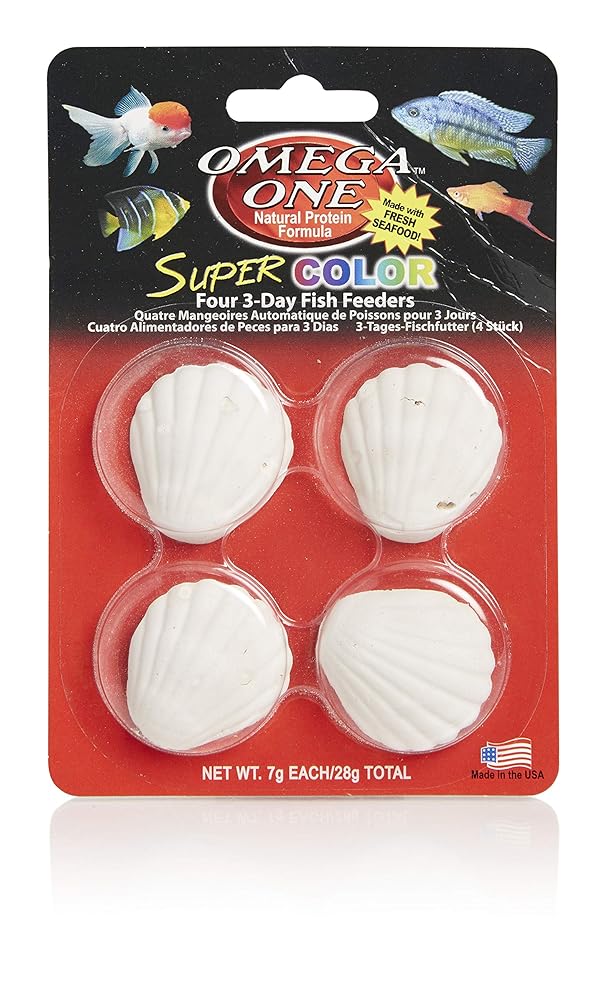 Omega One Vacation Weekend Feeder 3 Day Pack Of 4 Color Yellow