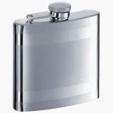Visol Stainless Steel Tu-Tone Finish Flask (6 oz)