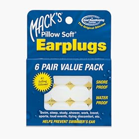 Mack's Silicone Earplugs - White - 6 pair