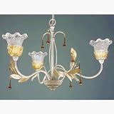 Click for more about Sophia Ivory/Gold 3 Lamp Pendant Light - Ace Lamps.