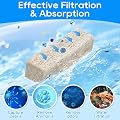 Cunina 12PCS Ammonia Reducer Filter Pads Compatible with Aqueon Filter 10