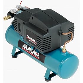 Makita MAC500 1.5 HP, 2-1/2 Gallon, -InchHot Dog-Inch Oil-less Air Compressor