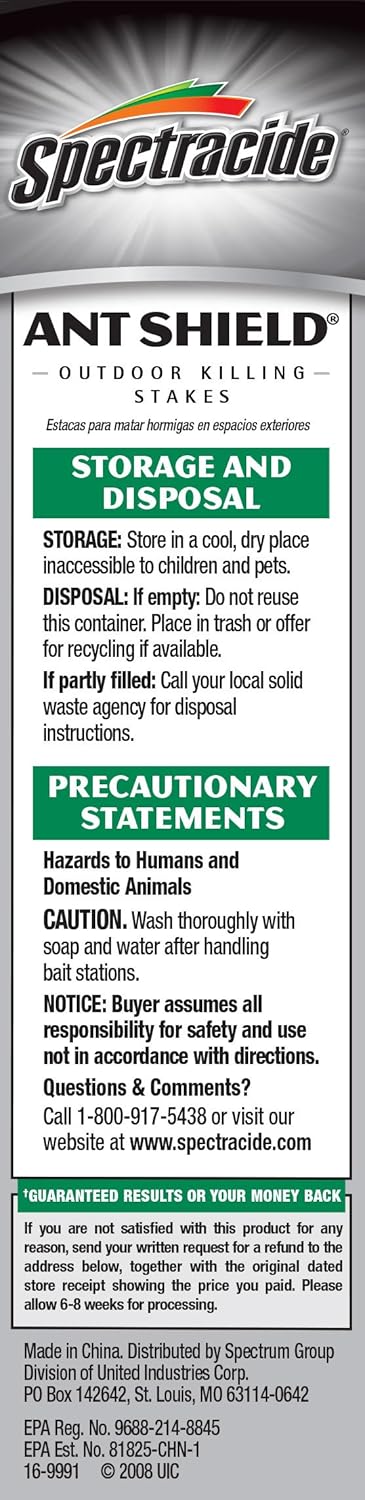 Amazon.com : Spectracide 6 Count Ant Shield Outdoor Killing Stakes ... Amazon.com : Spectracide 6 Count Ant Shield Outdoor Killing Stakes ...