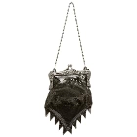 Savanna Vintage Metal Mesh Frame Evening Bag