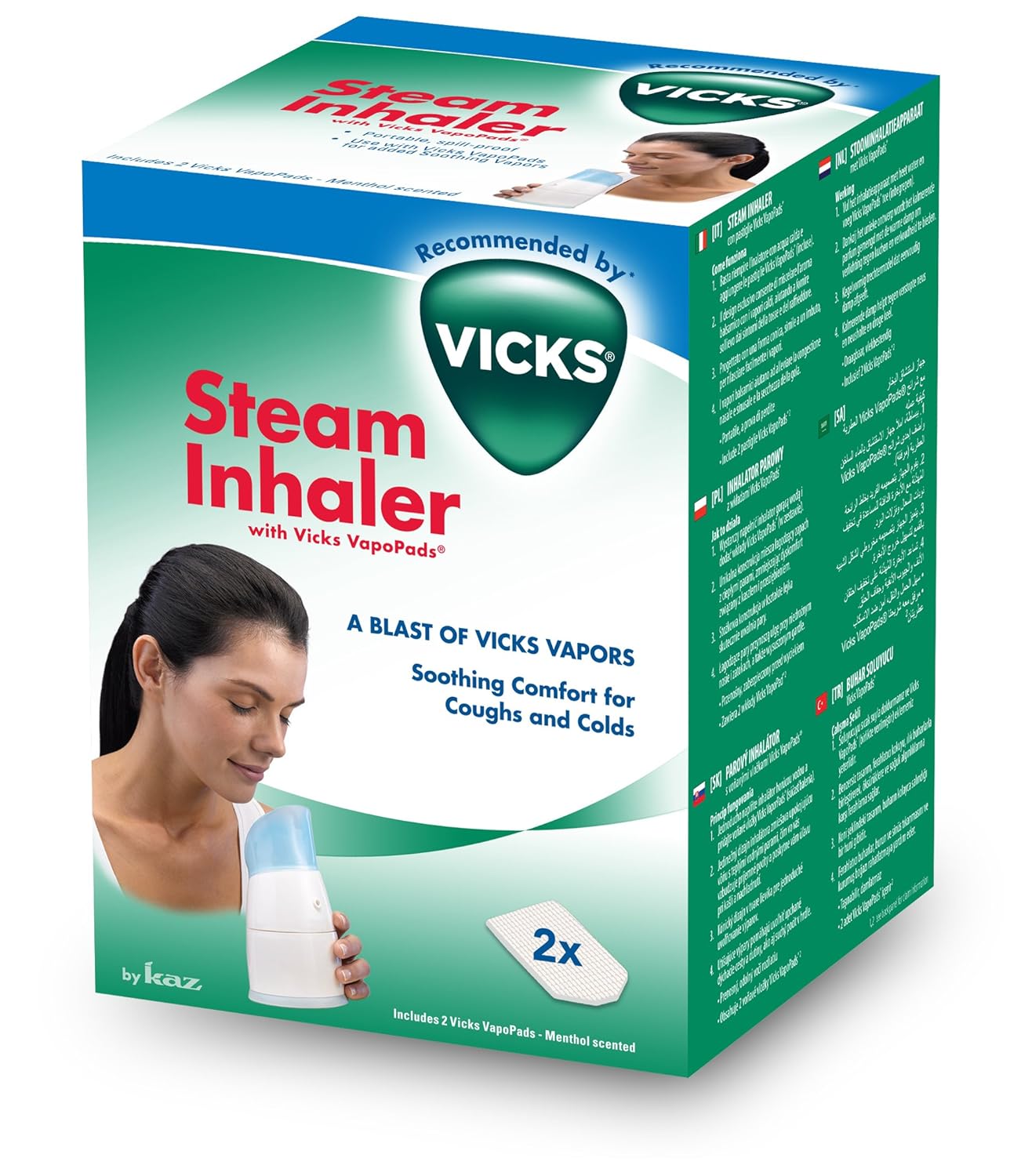 Vicks Personal Steam Inhaler with Two Scent Pads eBay