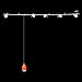 Pendant Hanging Monorail Track Lighting Fixture, Track Lighting Kit, AZS-INMONO3