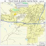 Huge Street & Road Map of Oxford, Mississippi MS - Printed
poster size wall atlas of your home town